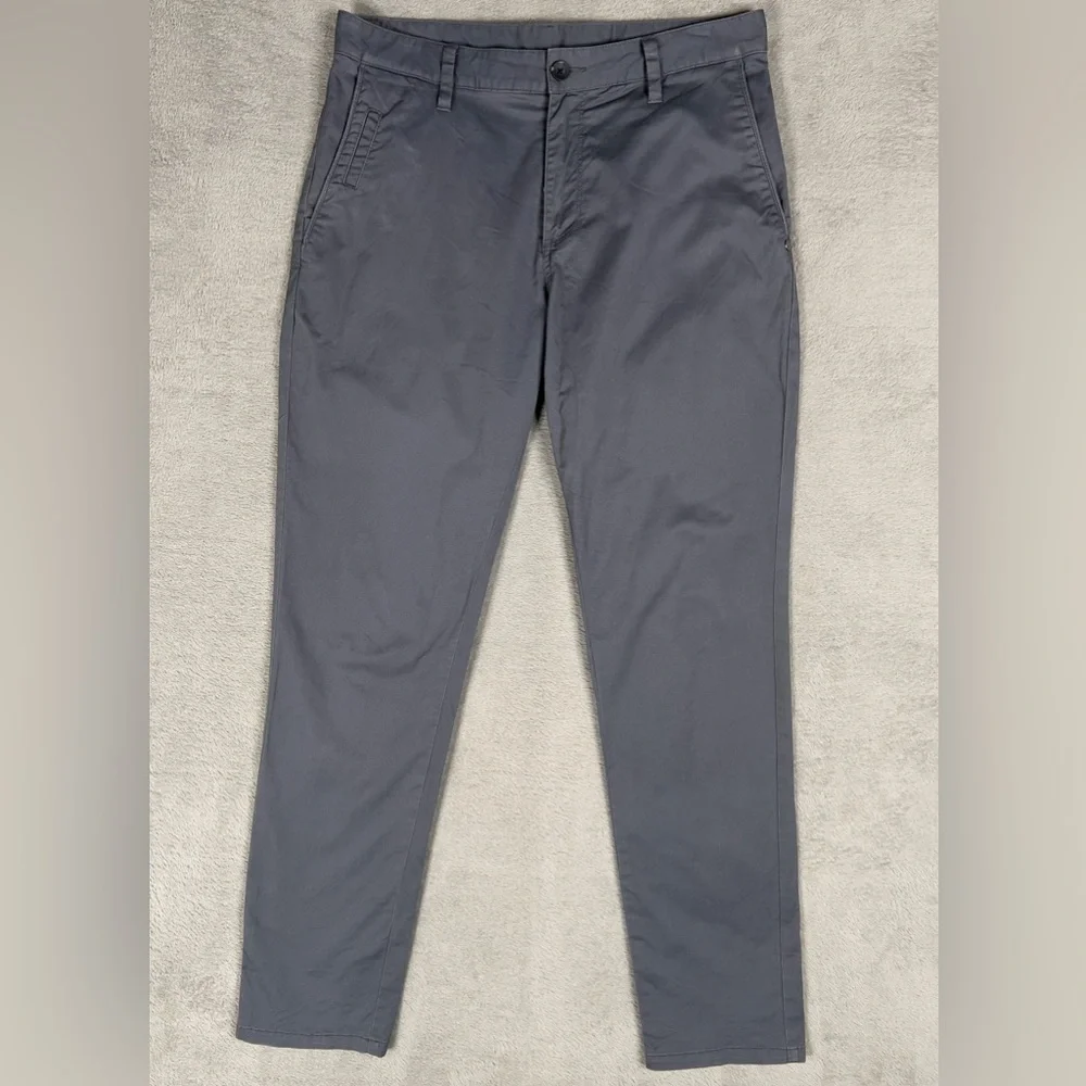 Vuori Collins Chino Pants Men's 30x31 Gray 5-Pocket Stretch Twill‎ Cotton V433
